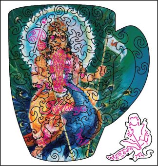 CC - Kartikeya - Kartikeya - Cup Shaped - 55 Pieces whimsical wood jigsaw puzzle.
