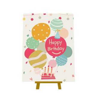 Birthday Balloons - Puzzle Greeting Card - 48 pieces