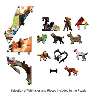 Immortal Beloved - Dog Lovers Immortal Beloved (Need another image) - Portrait, Rect - 114 Pieces whimsical wood jigsaw puzzle.